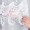 Iwona - Ready-made Jacquard Curtain with Bottom Trim - - White