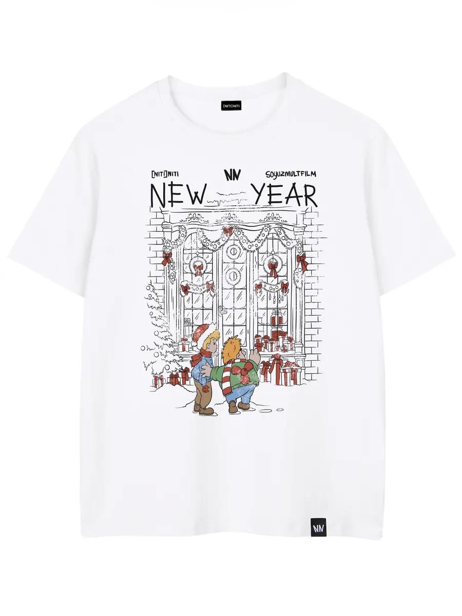 New Year print T-shirt Soyuzmultfilm XL