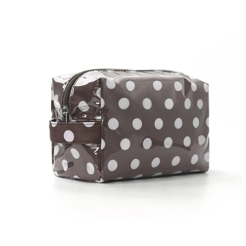 Large Striped Wash Cosmetic Bag for Women Portable Zipper Makeup Bag Large Capacity Toiletry Storage Organizer Pouch Bags