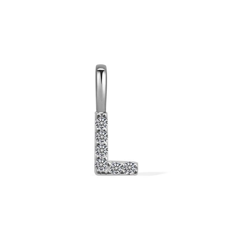 Minimalist Rhinestone Letter Pendant 26 Alphabet Charms For DIY Necklace Bracelet Personalized Jewelry Accessory