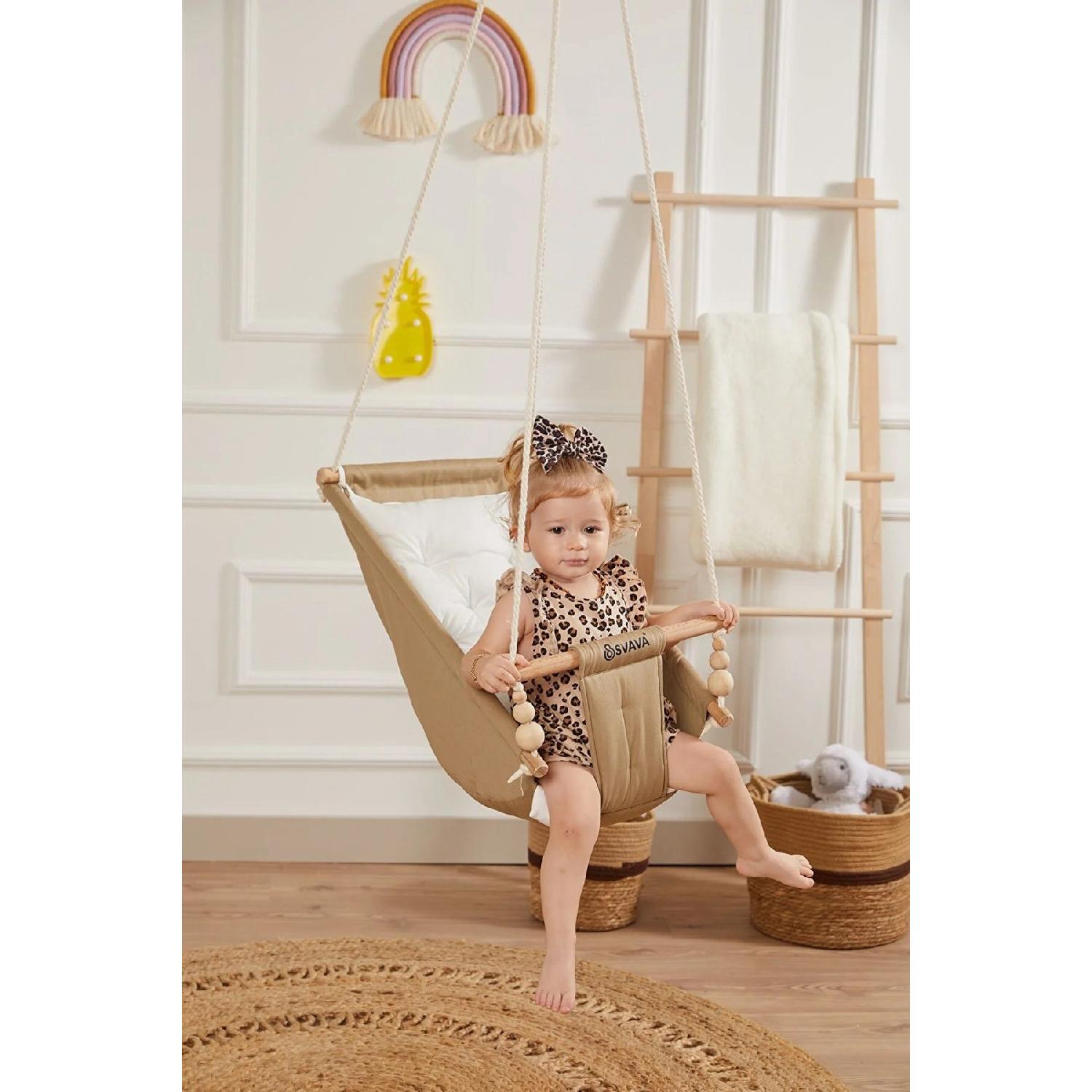 

Dream Wooden Baby Hammock Swing червоний
