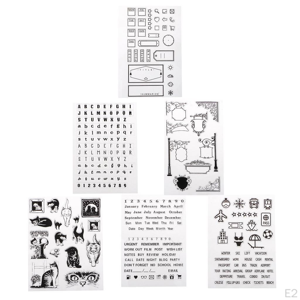 Themed Transparent Silicone Stamp Seal Clear for