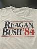 Reagan Bush 1984 Political Campaign T-Shirt, White, NO TAG: Fits Small
