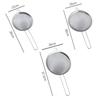 3Pcs/Set 6-24cm Fine Mesh Strainers Stainless Steel Soybean Milk Juice Tea Filter Flour Sieve Household Kitchen Accessories