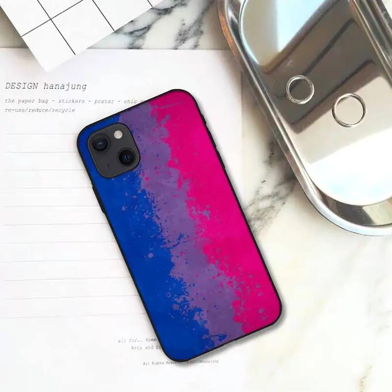 Bisexuelle Flagge Kunst Handyhülle Für iPhone 11 12 Mini 13 14 15 Pro XS Max X Plus SE XR Hülle