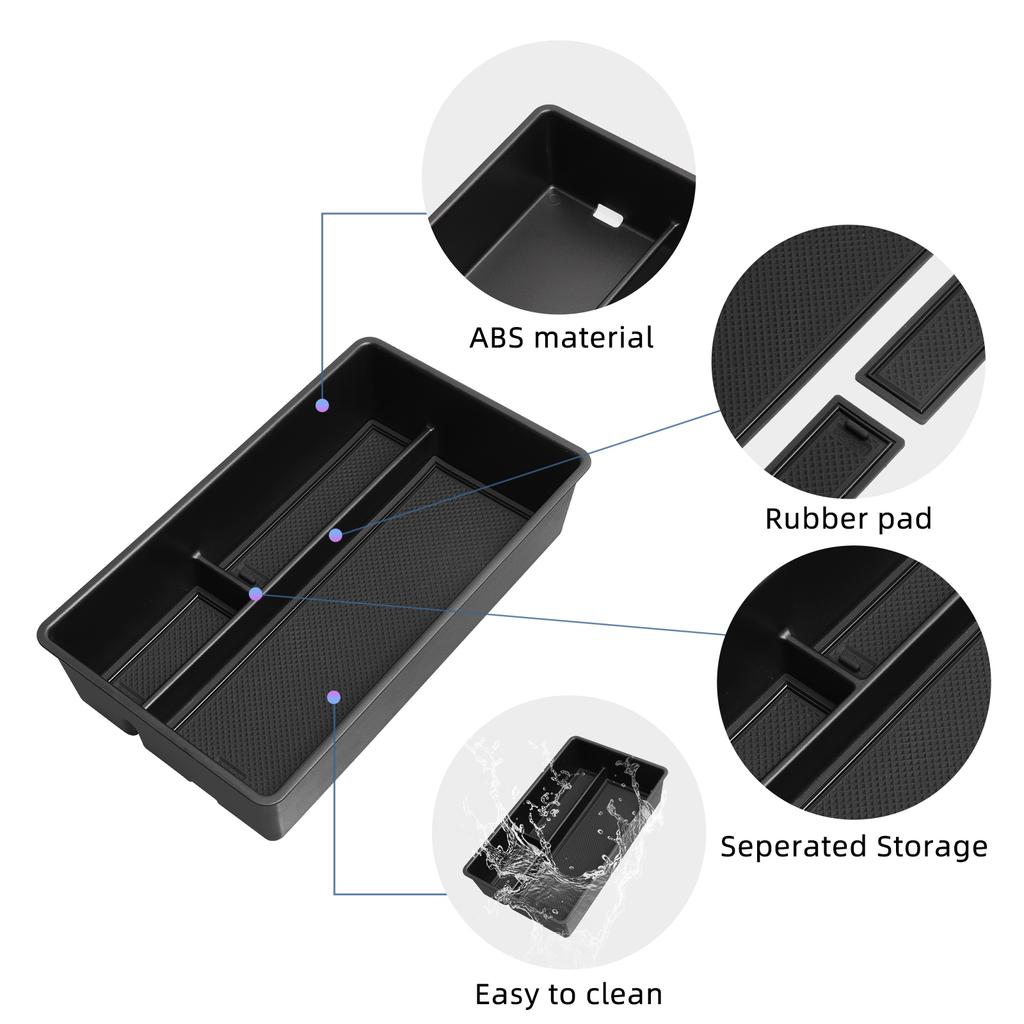 for Xpeng P7+ Center Console Armrest Storage Box Car Tray Organizers Interior Accessories Tidying ABS