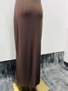 2026 New European & American Style Solid Color Sleeveless Knit Dress for Women.