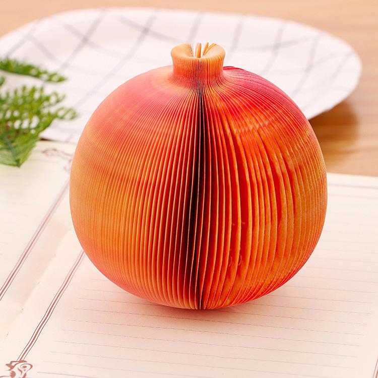Creative Stationery: Reusable Fruit & Vegetable Sticky Notes for Students & Professionals