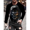 Women O Neck Long Sleeve 3d Print T Shirt