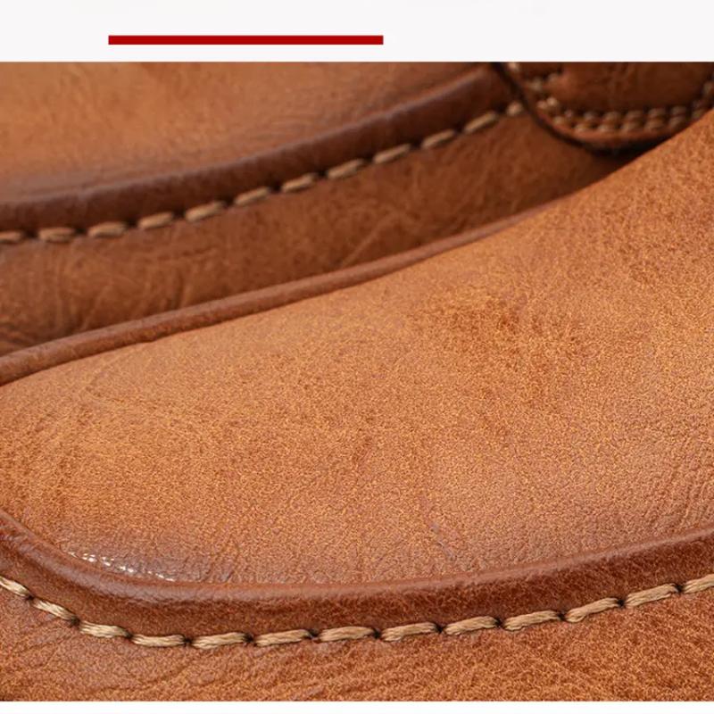 Large Size 39-48 Men's Shoes Leather Flats Outdoor Men Sneakers Breathable Male Casual Shoes