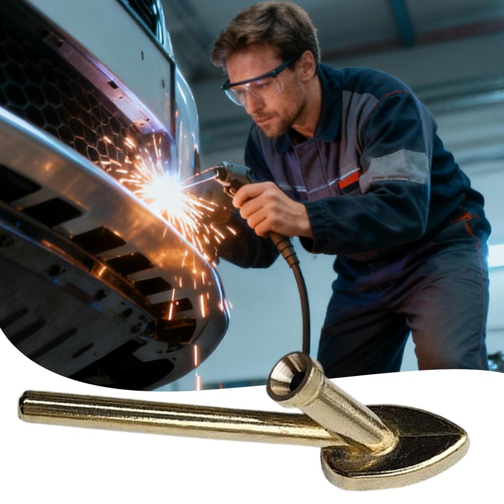 Soldering Iron Tips Triangle Copper Smoothing Repair Tool Smoothing Tip for Electronics Project Workshop Garage Car