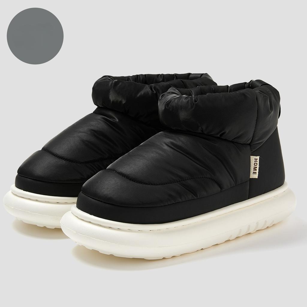 Klobige Plateau Winter Damenstiefel Wasserdicht Daune Unisex Street High Top Baumwollschuhe Outdoor Warmhalten Fell Leichter Schneestiefel