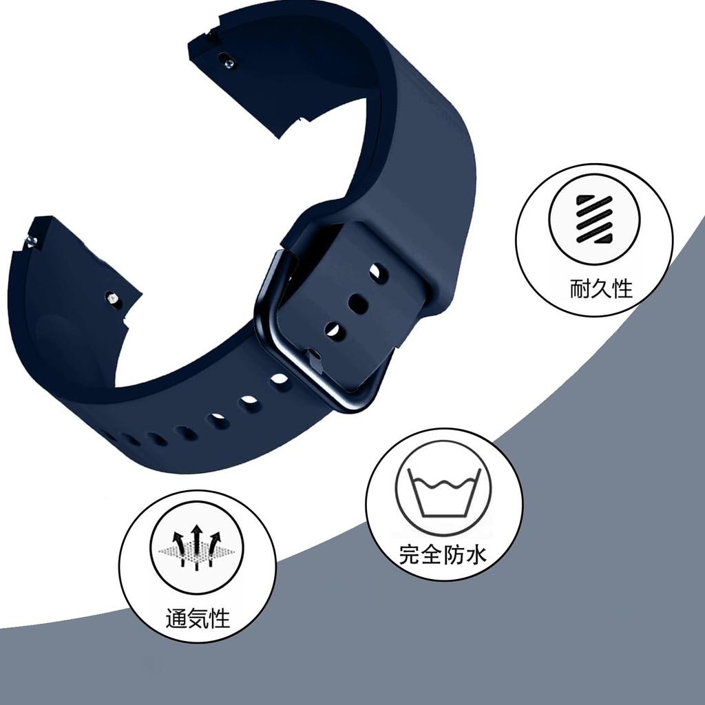 Jumpsunfun 20mm Silicone Watch Band for Swatch X OMEGA Speedmaster Navy with Quick Release Replacement Tool MoonSwatch,