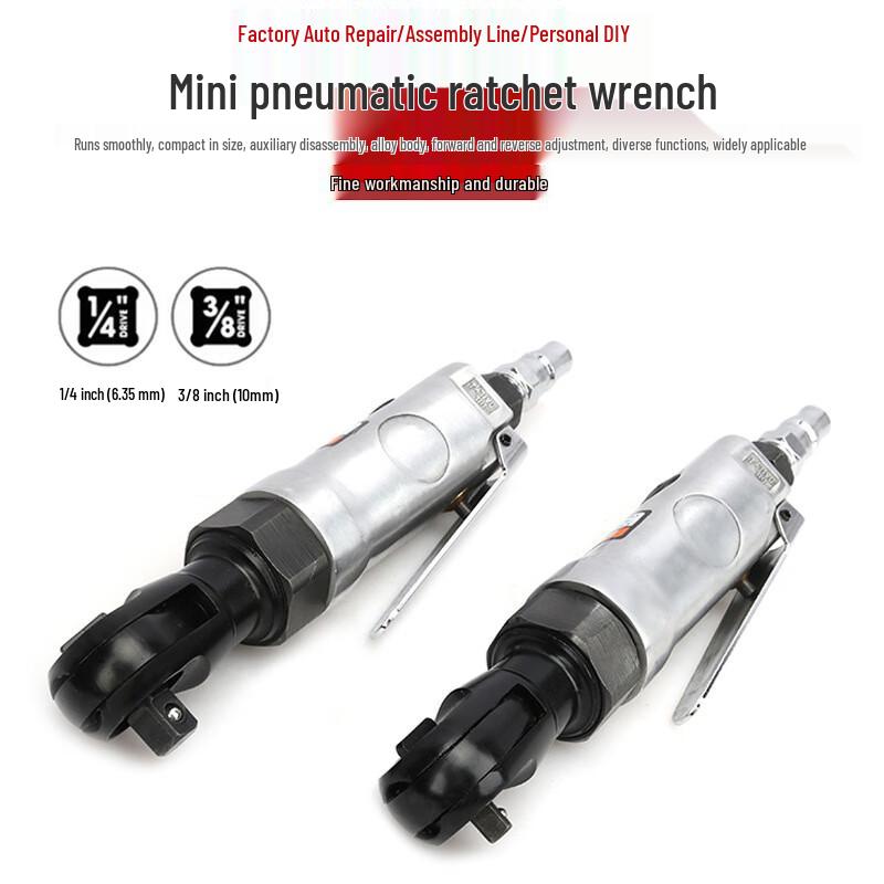 Heavy-Duty 90-Degree Pneumatic Ratchet Wrench