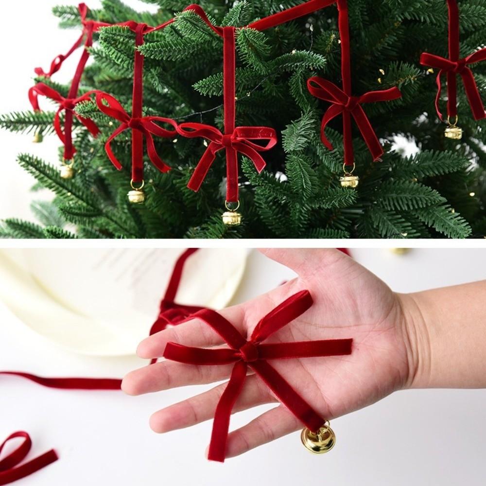New Home Decoration Bowknot Bell Garland DIY Creative Hanging Flags Bowknot Bell Hanging Banner Wedding Party Decor