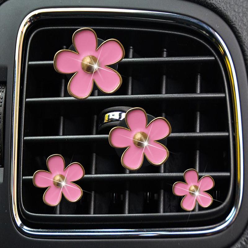 Cute Flower Car Air Vent Clip For Air Conditioning Vents And Interior Decoration