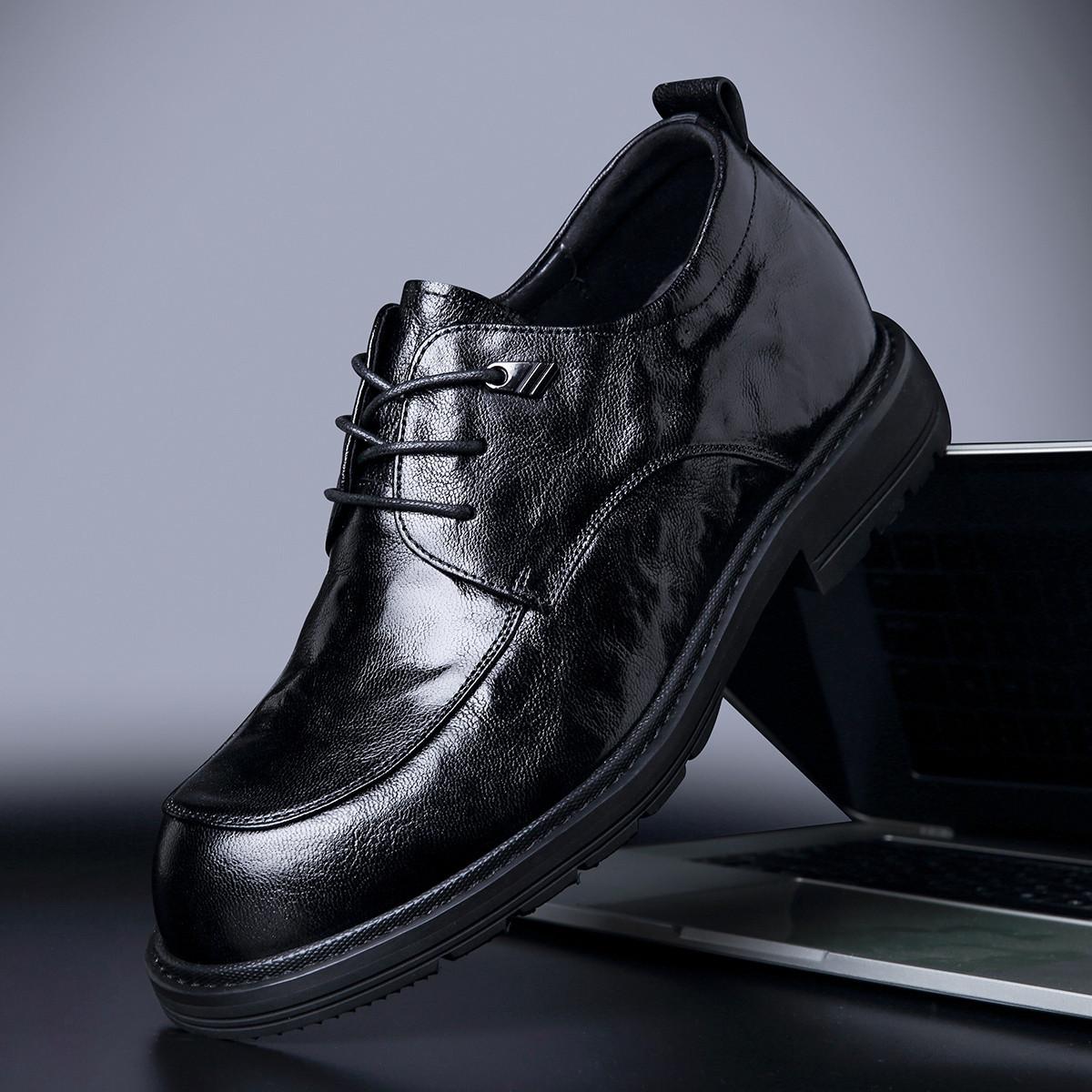 

2025 business dress leather shoes high-end leather shoes men s leather British style commuter round head leather shoes lace-up marriage 43
