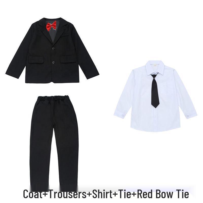 Children’s Summer Tuxedo Suit Set - Handsome Boy Pageant & Piano Performance Blazer for Big To Middle-Aged Kids