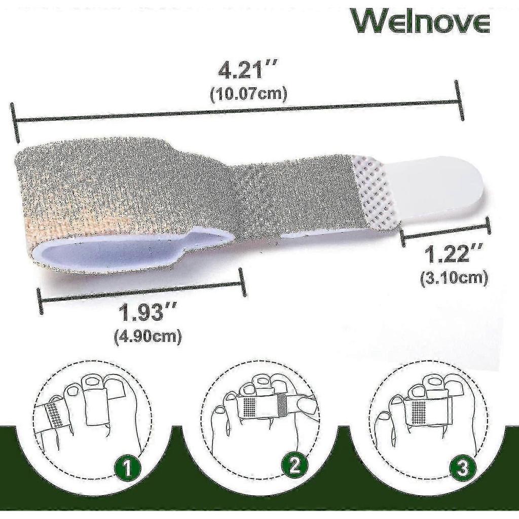 6-pack Of Hammer Toe Straighteners For Straightening Hammer Toes, Broken Toes, Crooked Toes And Overlapping Toes