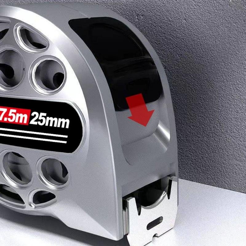 Selves Locking Tape Measure , 9.8Ft / 16.4Ft /24.7Ft Waterproof Anticorrosion Retractable Ruler Woodworking Measuring Tool