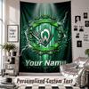Wall Hanging Tapestry With Custom Name & Text, Werder Bremen FC Decorative Tapestry For Bedroom