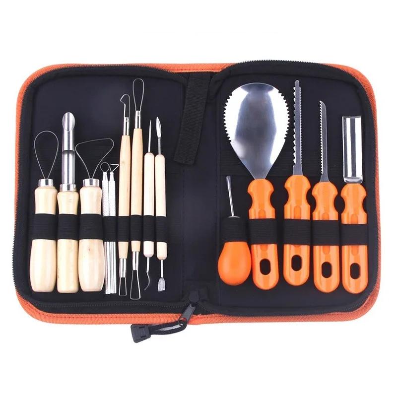 14Pcs Halloween Pumpkin Carving Kit Tools Pumpkin Carving Knife Fruit Kids Pumpkin Carving Kit Adults Professional Knife