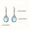 Boucles d'oreilles élégantes Goutte d'eau Lune Vague: Bijoux de Mode de Luxe Européens & Américains