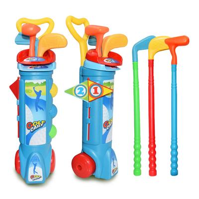 Kids Golf Clubs Set Indoor Outdoor Sports Fits Parent Child Pratise Toy