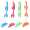 Gratte-langue en plastique pour voyage, portable, rafraîchit l'haleine, brosse nettoyante pour la langue, pour les soins bucco-dentaires