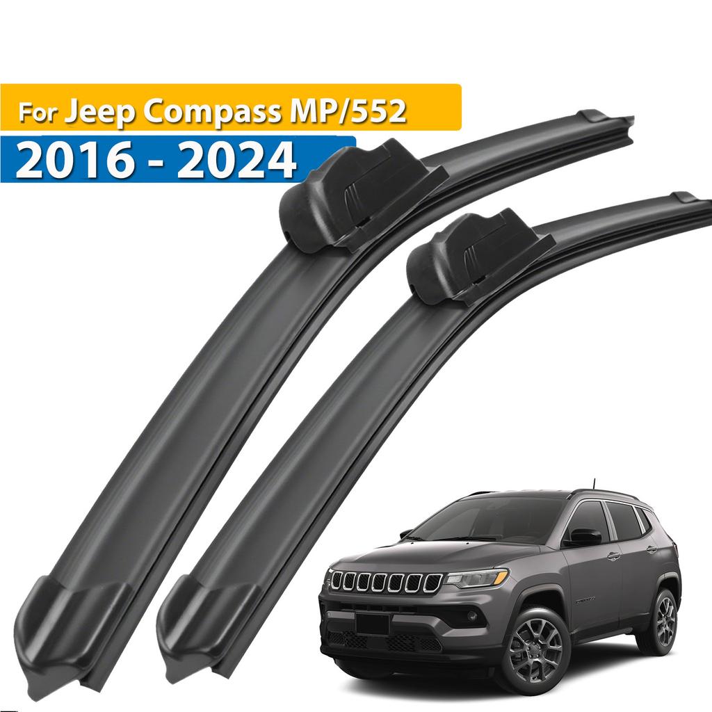 Erick's Wiper LHD Front Wiper Blades For Jeep Compass MP/552 2016 - 2024 Windshield Windscreen Window Car Rain Brushes 24"+18"