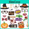 Halloween Skeleton Pumpkin Photo Props With Paper Material For Party Decorating
