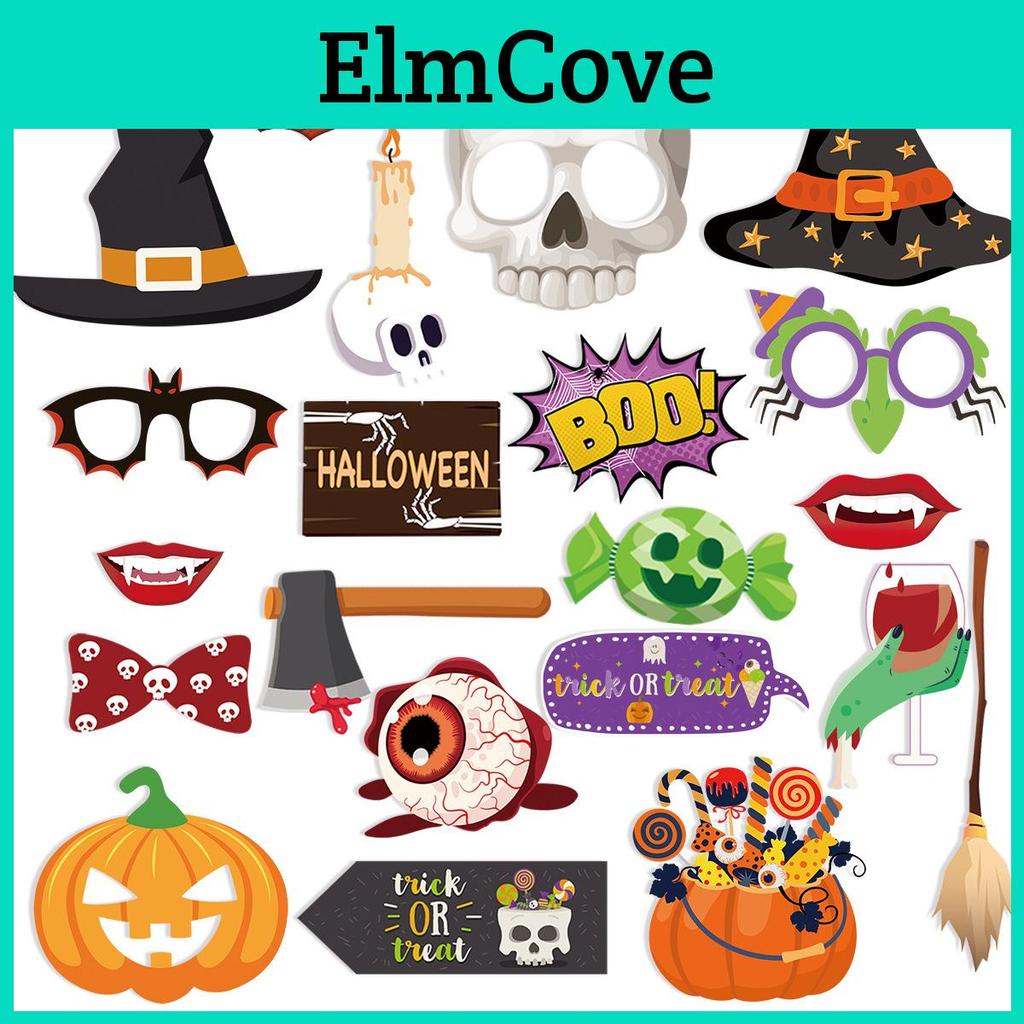 Halloween Skeleton Pumpkin Photo Props With Paper Material For Party Decorating