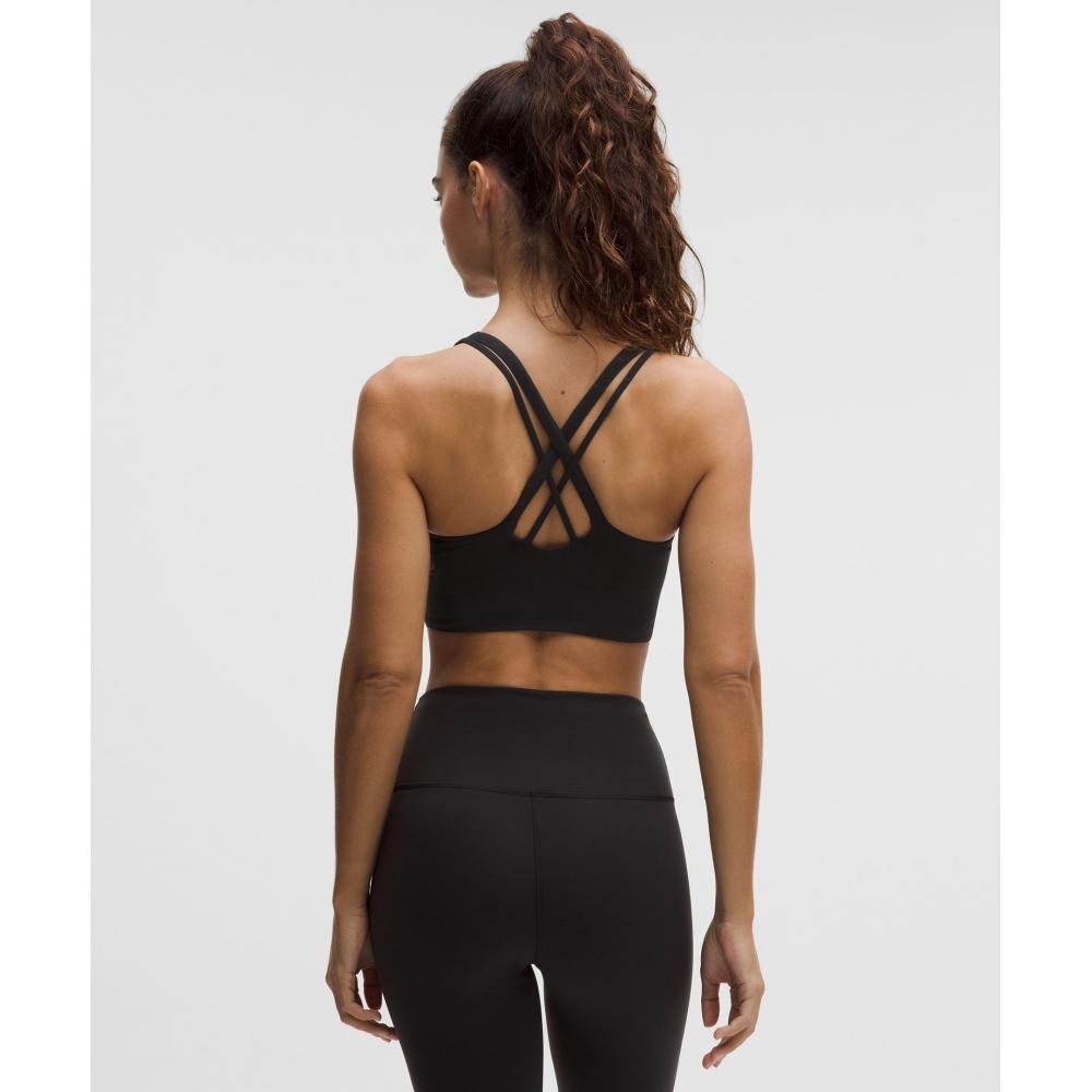Lululemon Energy Longline Bra MeDium Support B D Cups Evolve  worDmark Black