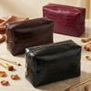 Moderne Neue PU-Leder Damen Kosmetiktasche Reißverschluss Große Kapazität Wasserdicht Reise Make-up Aufbewahrungstasche Organizer Koffer