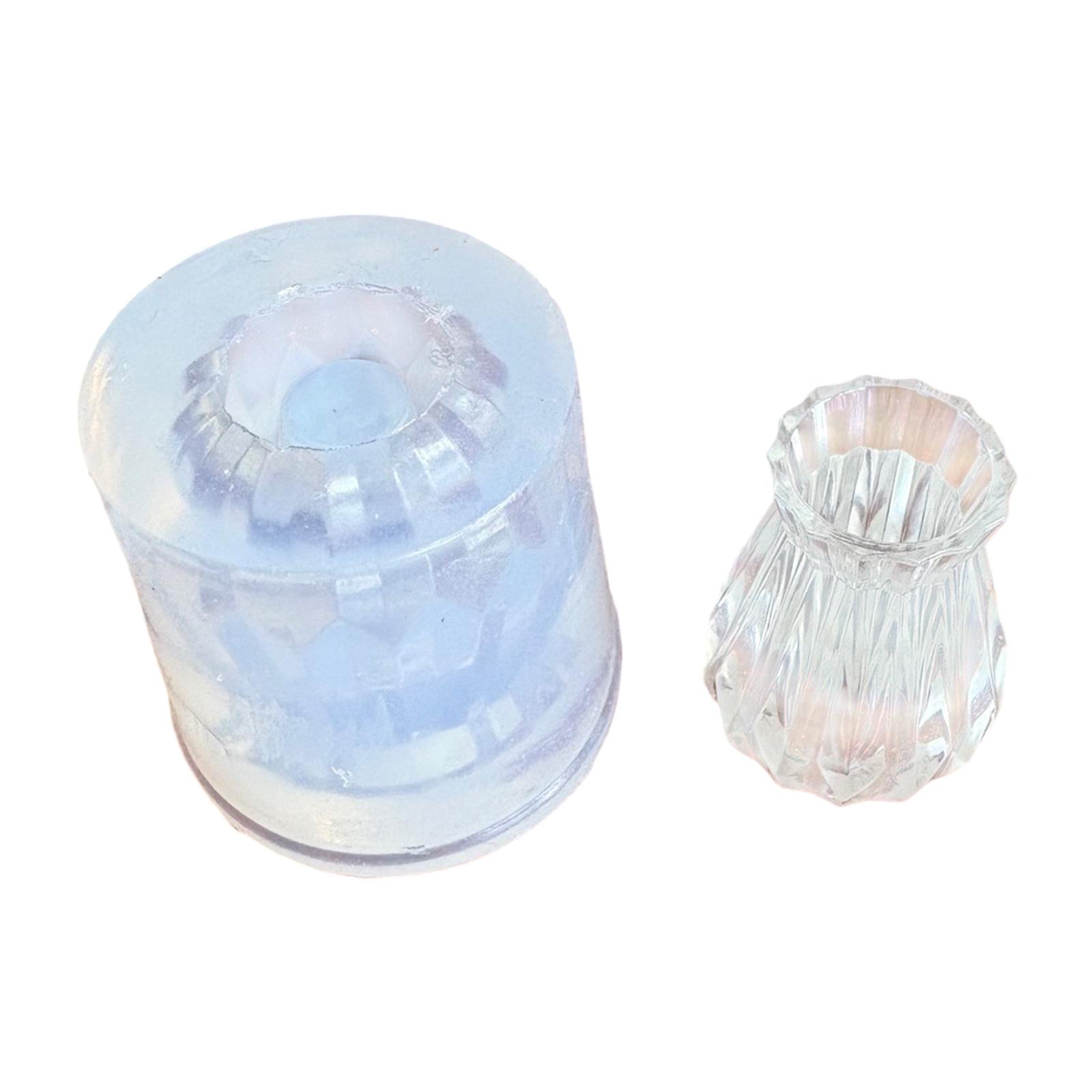 

Flexible Silicone Small Vase Crafting Mold Reusable Handmade Moulds for Projects Dollhouses Decors Fashion Accessories