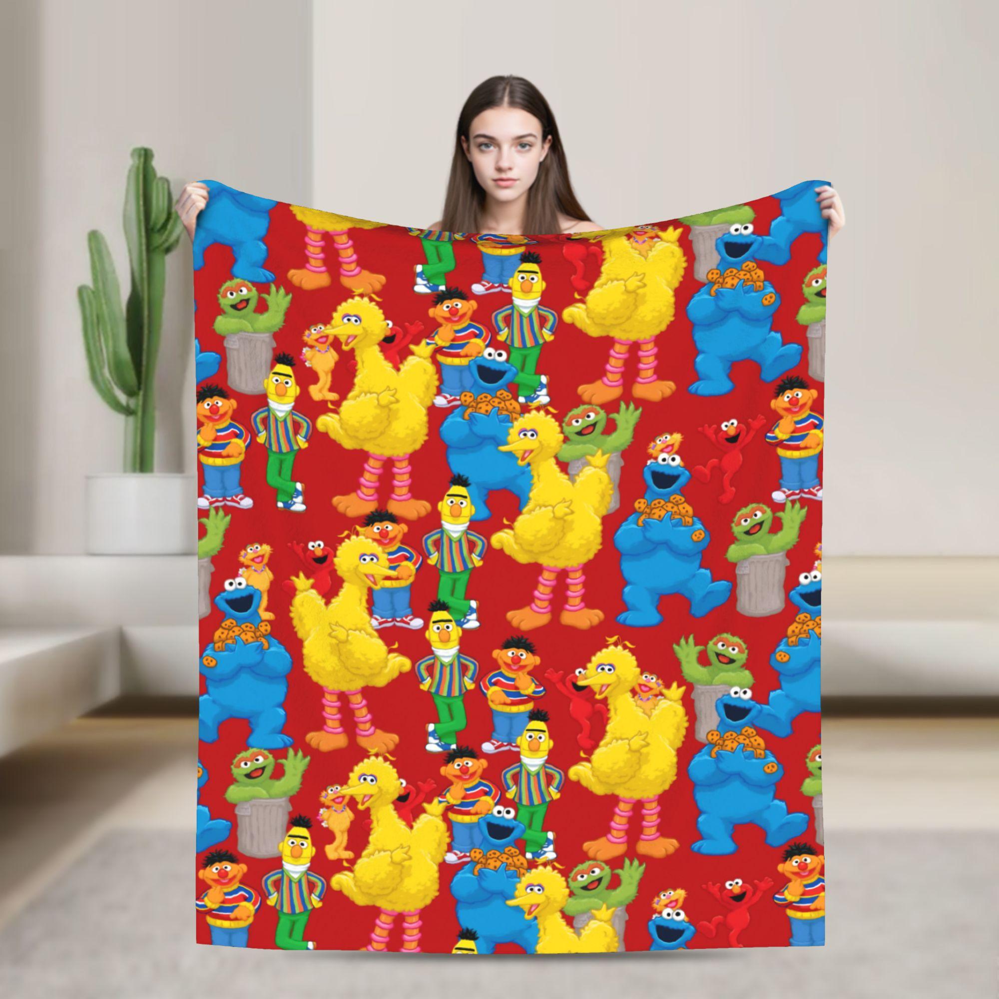 

St. Patrick s Day Pattern Blanket S-Sesames Streets Picnic Flannel Throw Blanket For Home Decor Warm Soft Quality Bedspread 130x150cm