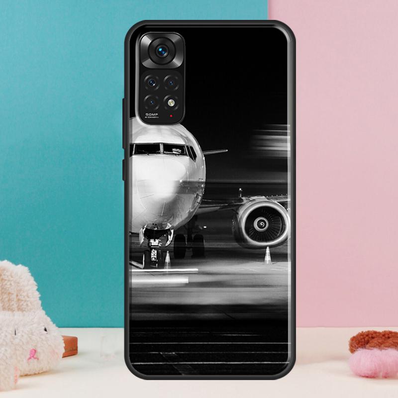 Aircraft Airplane Fly Travel Case For Xiaomi Redmi Note 12 11 10 9 8 Pro 9S 10S 11S 12S Redmi 12C 9A 9C 10A 10C Coque