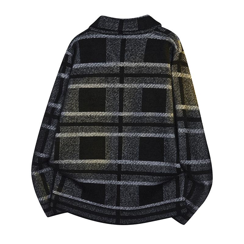 New Loose Lapel Sweater Men's Single Breasted Cardigan Men's Jacket