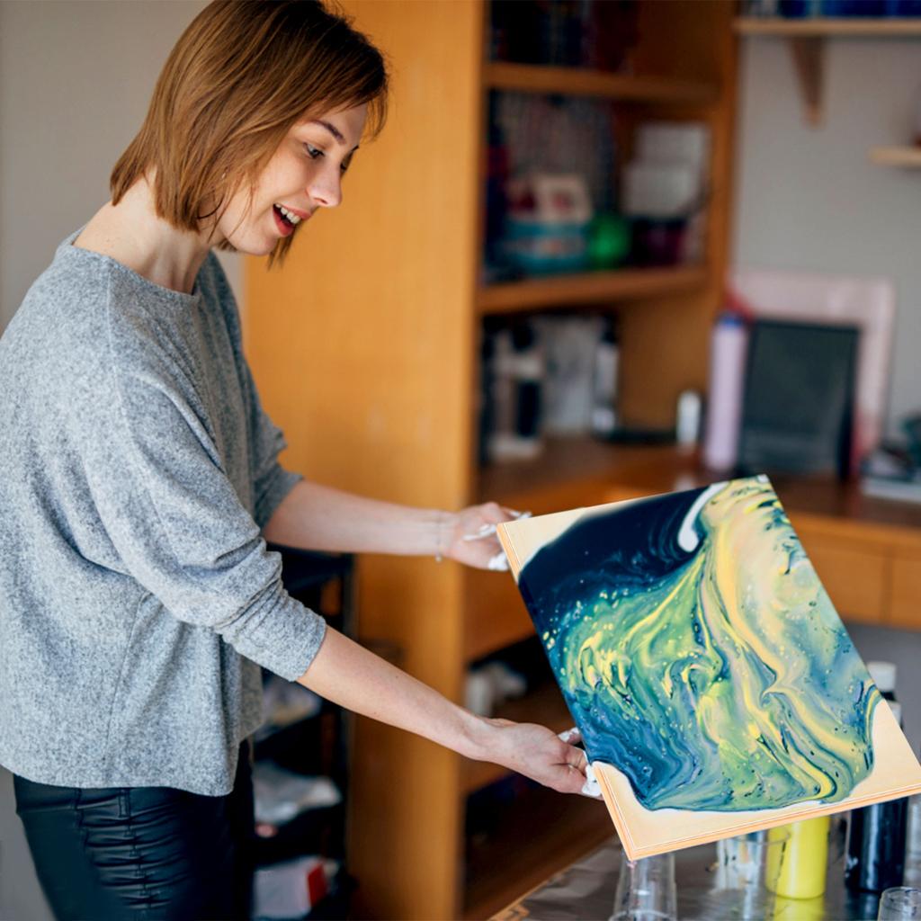 15 Pack Unfinished Wood Canvas Panels Kit 11.8x7.9 Inch Wooden Panel Boards