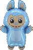 Grabo Blue Labubu Blue Foil Balloon 61 Cm