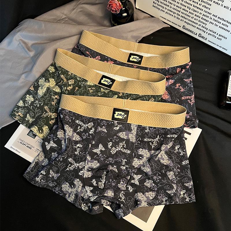 Pánské bavlněné boxerky Jade Butterfly - K pokožce šetrné, prodyšné čtyřrohé šortky