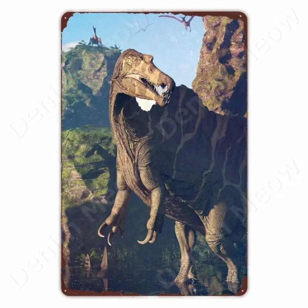 Dinosaur Retro Metal Tin Sign Wall Decor 20x30cm