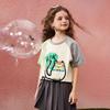 ASK JUNIOR Girls' Color-Block Breathable Short Sleeve T-Shirt