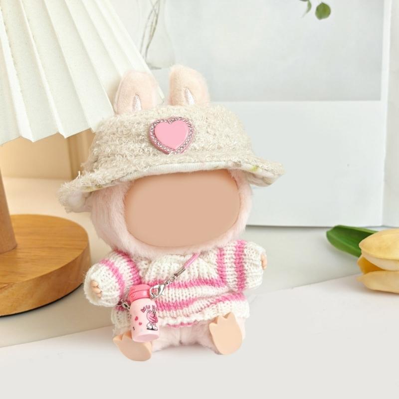 Popular Doll Sweater with Plush Hat and Accessories For Children Creative Pretend Play Game Figure Doll Display Decors