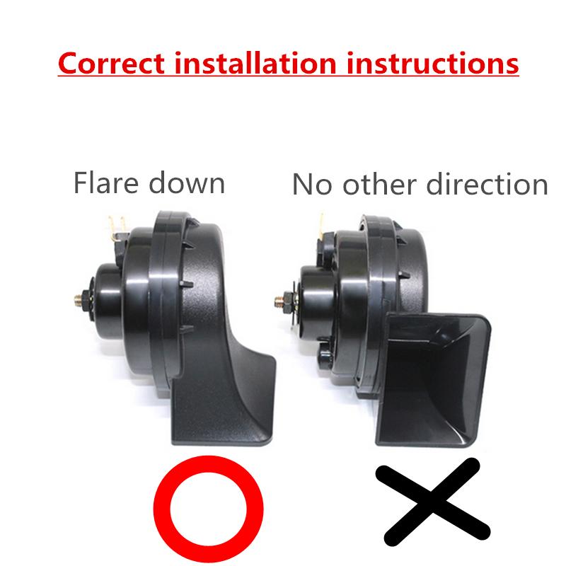 Snail Type Horn For VW Transporter 56 T5 T6 TOURAN JETTA 56 12V 410/510Hz Loud AutoHorn 110-125Db Twin Tone Waterproof Car Horns