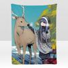 Anime LBack CCamp Throw Soft Flannel Blanket for Bed Bedroom Sofa Picnic Throw Skinfriendly Breathable Gift Cover