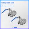 304 Stainless Steel Two-Piece Internal Thread Ball Valve