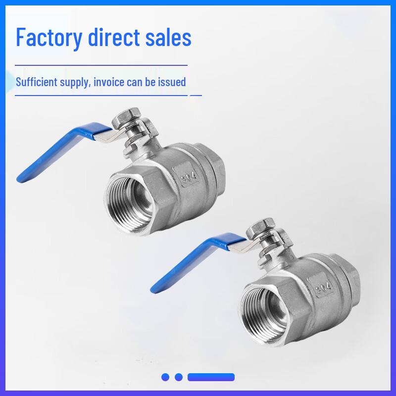 304 Stainless Steel Two-Piece Internal Thread Ball Valve