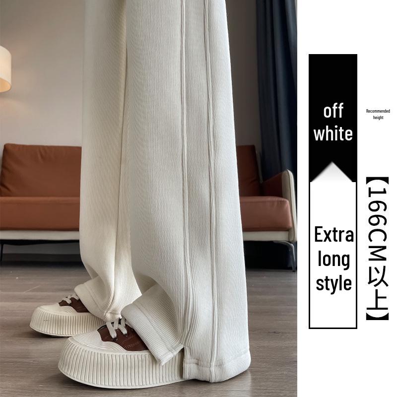 2025 Versatile Lambswool Warm Commuting Pants: Autumn/Winter Plus Velvet Casual Slit Style