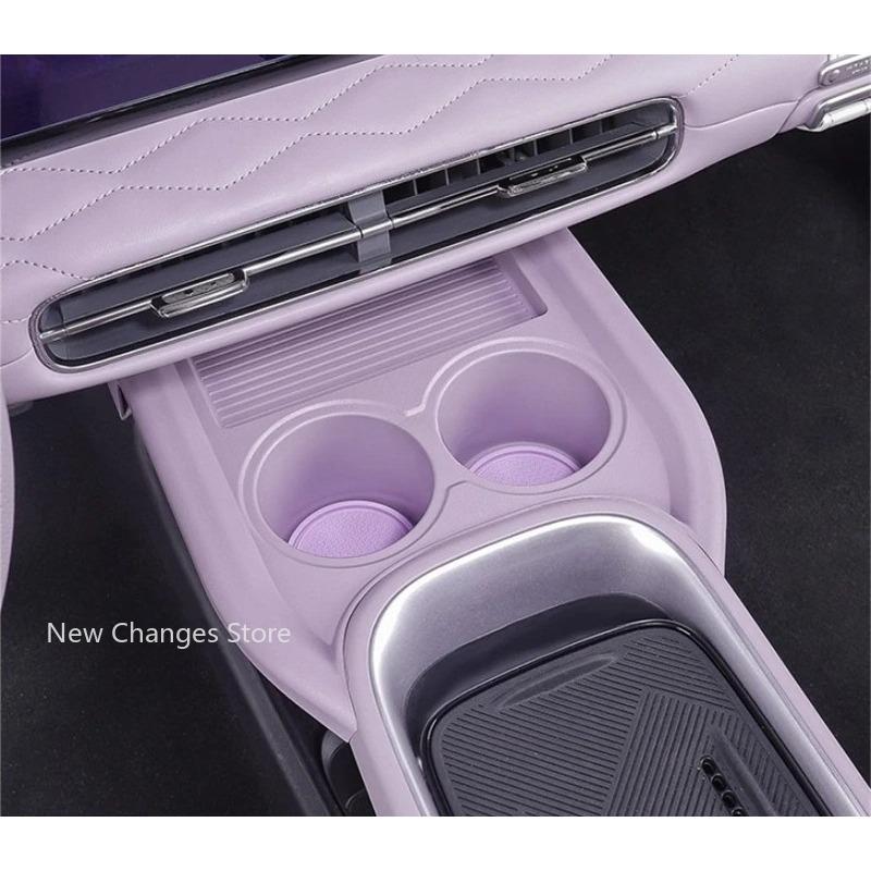Car Style Storage Box Tray Pad Fit for Dongfeng Nammi 01/Box 2024 + Central Console Water Cup Holder Organizer Cover Accessories